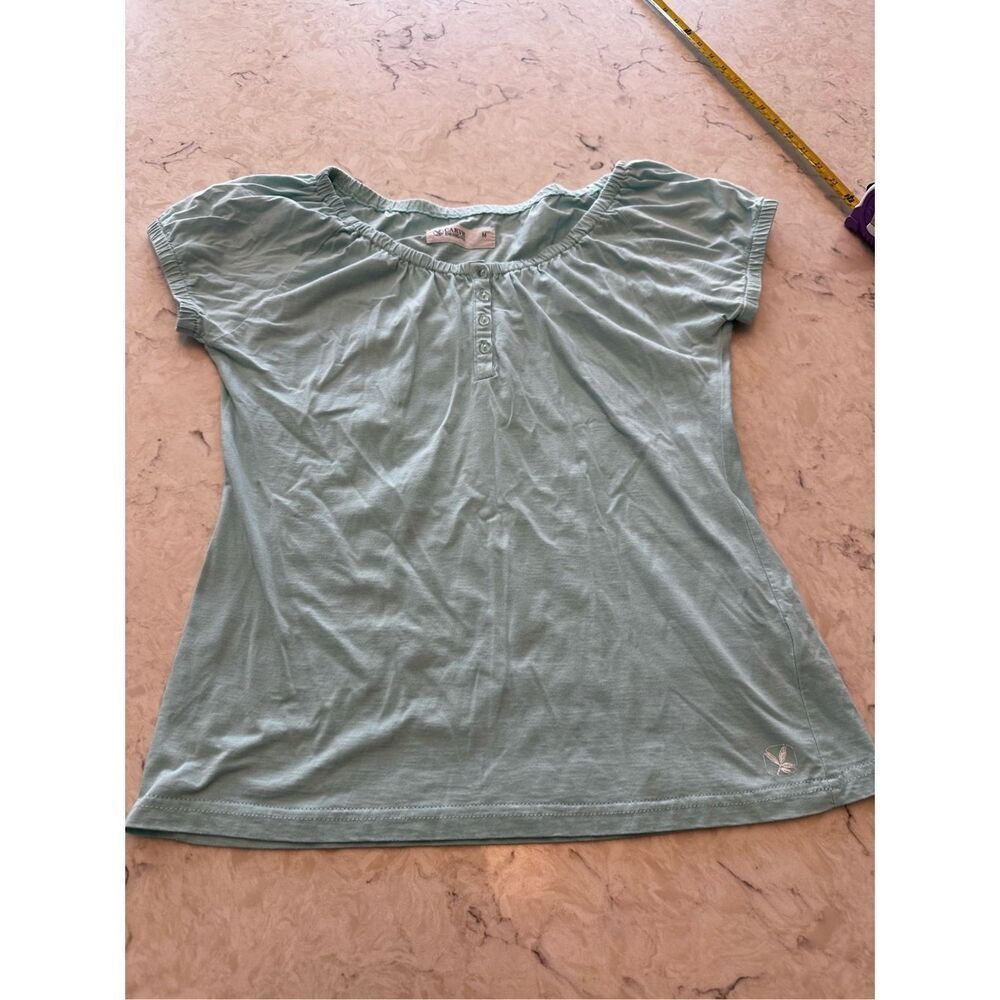 CARVE Designs Women's Peasant Roller Tee Pool Women’s Sz M